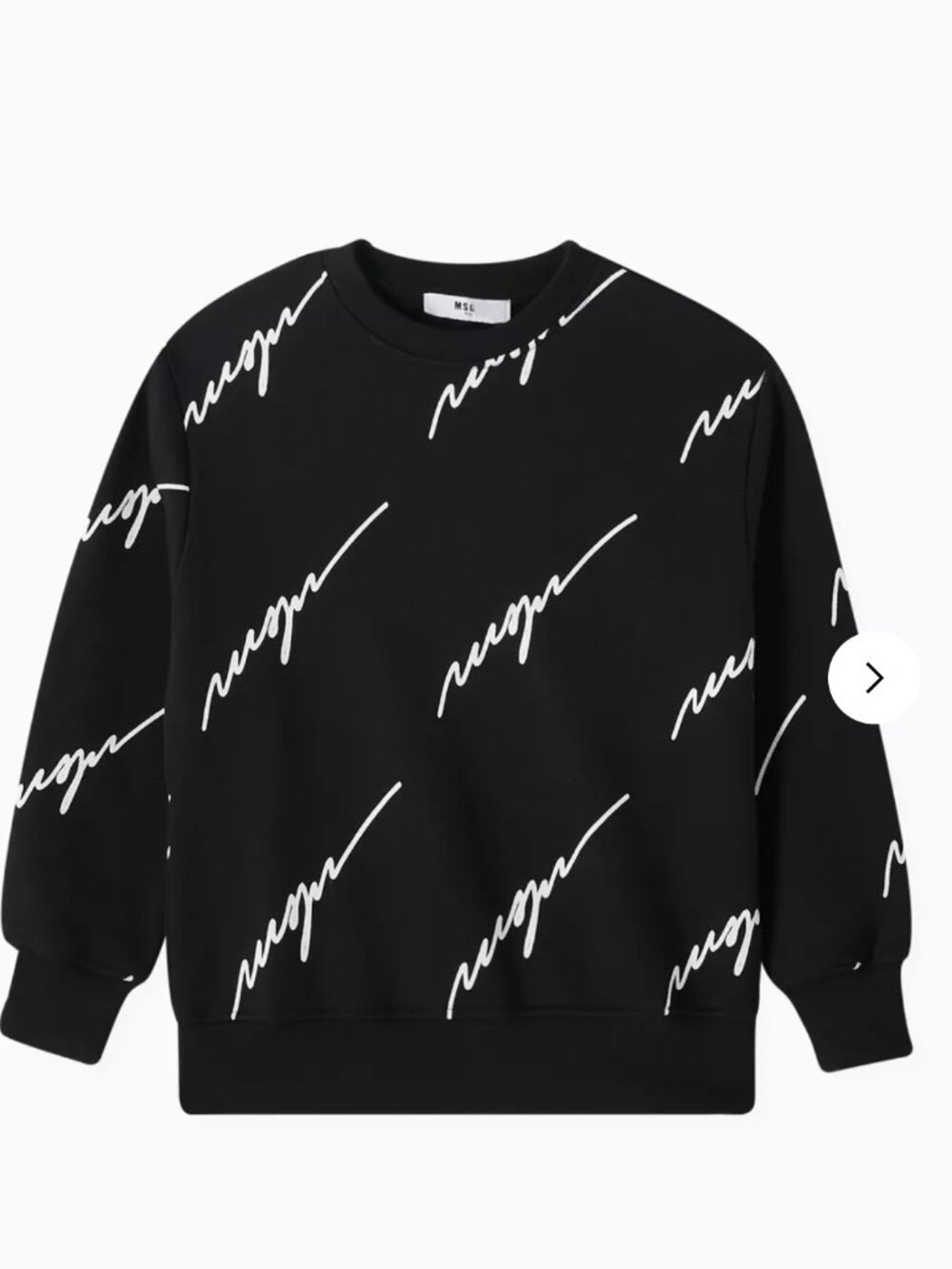 Girls MSGM Graphic Logo Sweatshirt